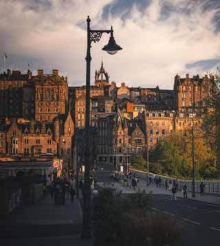 Edinburgh Royal Mile streetscape